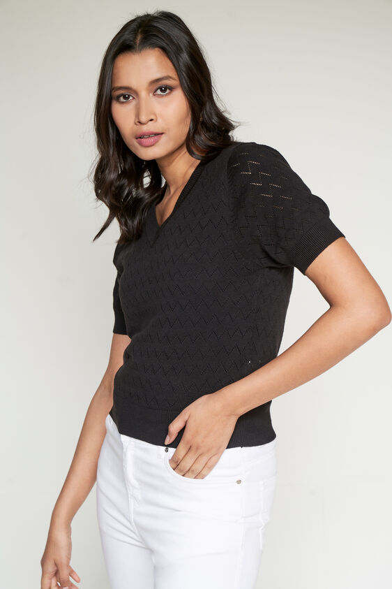 Design Straight Top, Black, image 1